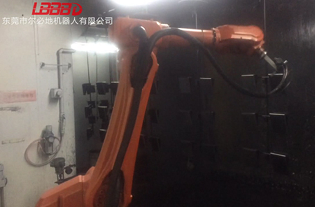 尔必地机器人跟踪喷涂作业现场案例