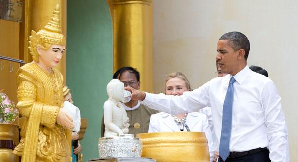 Obama visit Shwedagon Pagoda (5)